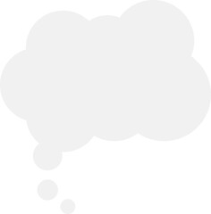 Cloud Shape Dialogue Speech Bubble
