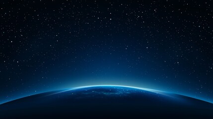 Fototapeta premium A view of the earth from space at night