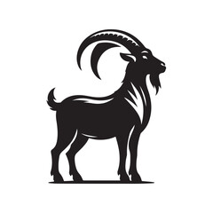 The Goat Silhouette Vector