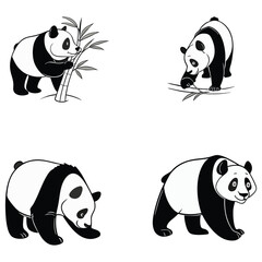 set of panda © Anik