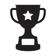 Trophy cup icon, winner cup, victory cup icon. Reward symbol sign for web and mobile.