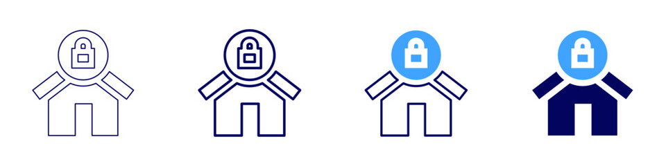 Smart sensors icon in 4 different styles. Thin Line, Line, Bold Line, Duotone. Duotone style. Editable stroke