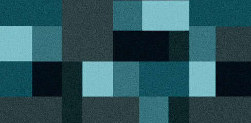 Teal dark checkered mesh abstract background