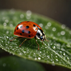 ladybug on leaf