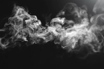 Smoke On Black Background