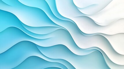 Fototapeta premium Abstract Blue And White Wave Pattern Background
