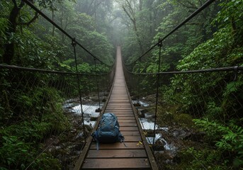 Wanderlust-Inspired Travel Images Featuring Backpacks, Road Trips, and Natural Sceneries