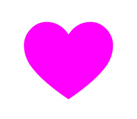 Pink Heart vector icon