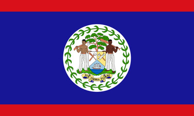 Fototapeta premium flag of belize