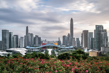 Shenzhen CBD skyline in Futian District