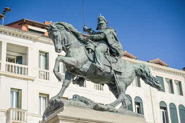 Denkmal für Viktor Emanuel II., Riva degli Schiavoni, Venedig, Venetien, Italien