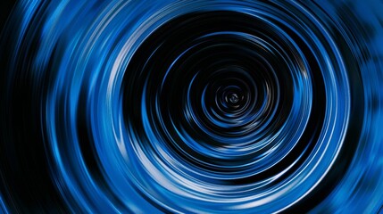 Obraz premium blue background with swirl pattern for design. Banner template with white space in the center for text. Suitable for minimalist abstract wallpaper and contemporary projects.