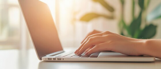 person typing on laptop keyboard