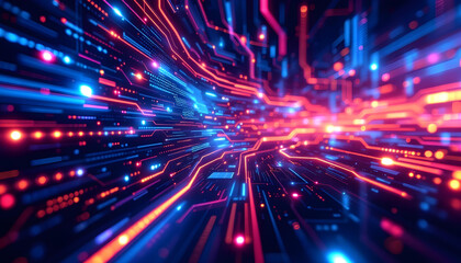 An Abstract Futuristic technology background