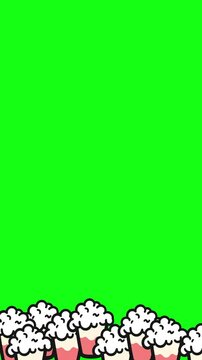 beer icon movement vertical video border of sparkling beer icon with greenscreen background