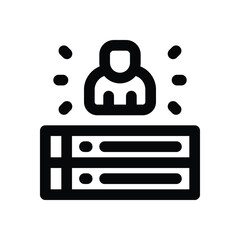 skill line icon. vector icon for your website, mobile, presentation, and logo design.