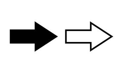 Arrow icon logo design. Arrow sign and symbol for web design.