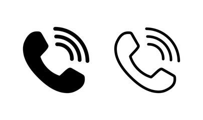 Call icon logo design. telephone sign and symbol. phone icon. contact us