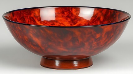 • A compact wooden stand specially designed for supporting tea bowls sits poised in the center of a crisp white surface. Even lighting unveils the stand’s carefully notched top and polished 