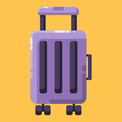 Baggage of Travel and Holiday Isolated Stylized Flat Vector Design Illustration