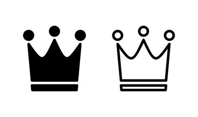 Crown icon logo design. crown sign and symbol