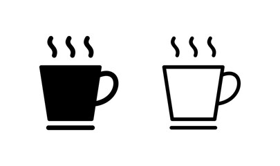 coffee cup icon logo design. cup a coffee sign and symbol