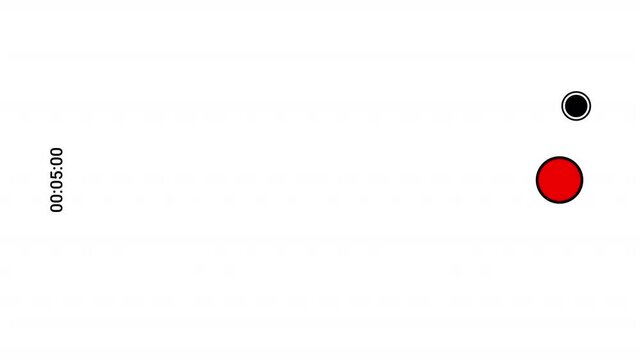 Horizontal smart phone camera screen recording overlay frame with transparent background, Smartphone video camera recording overlay frame with timecode counter