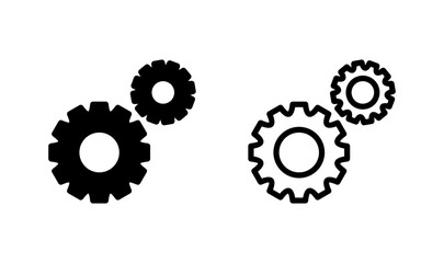 Setting icon logo design. Cog sign and symbol. Gear Sign