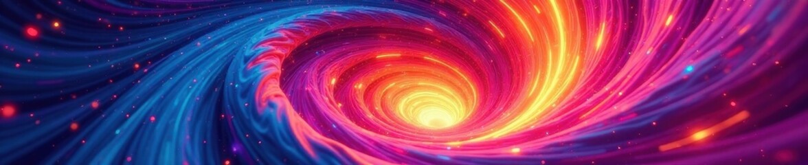 Fototapeta premium Abstract multicolored vortex, seamless flowing pattern, style, wave, contemporary