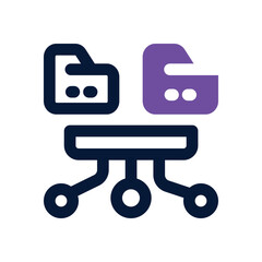 data center dual tone icon. vector icon for your website, mobile, presentation, and logo design.