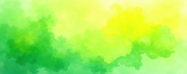 Fototapeta premium Abstract yellow-green watercolor wash, spring texture, artistic, nature, spring colors