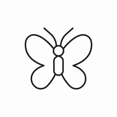 Butterfly insect nature beauty icon vector sign