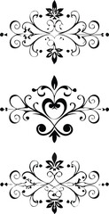 Vintage border and divider vector set
