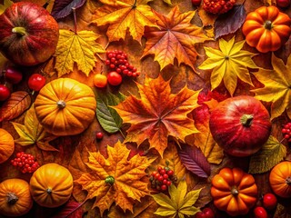 Fototapeta premium Abstract Autumnal Gradient: Colorful Fall Backdrop for Design