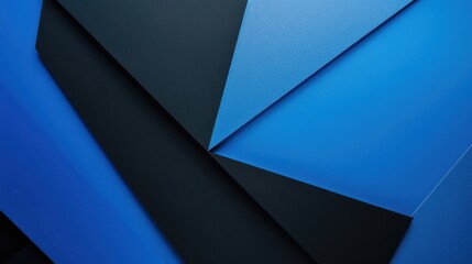 Abstract minimalist wallpaper with sharp geometric angles and shapes on Blue background. Featuring white space in the center for text, ideal for design templates and modern banners.