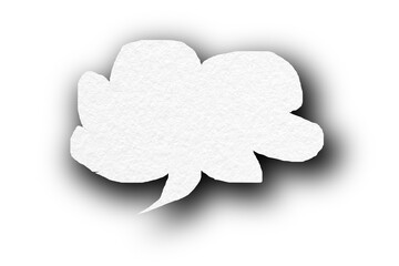 Separate speech bubbles on transparent background