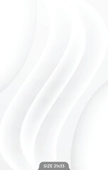 abstract white background with dynamic wavy shapes