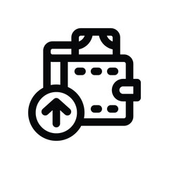 top up line icon. vector icon for your website, mobile, presentation, and logo design.