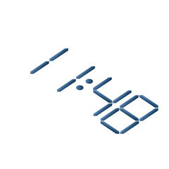 Closeup of a digital watch screen showcasing 11:48 an advanced time-tracking app.