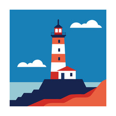 lighthouse on the island