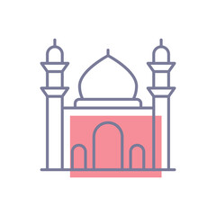 mosque vector icon