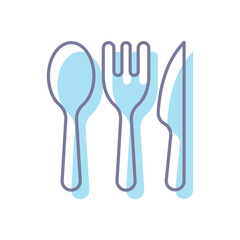 Cutlery vector icon 