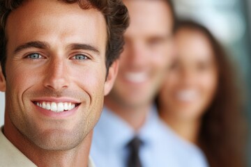 Fototapeta premium portrait of smiling business team