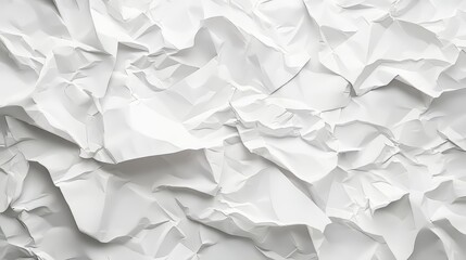 Obraz premium Wrinkled White Paper Texture Background