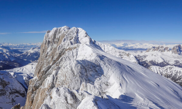 Gipfel des Marmolata, Dolomiten, Italien