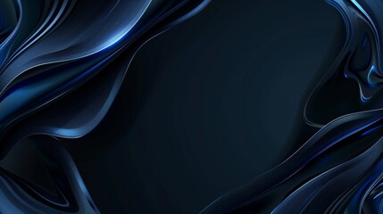 Fototapeta premium Chic blue background with smooth gradients for design, featuring white space in the center for text. Ideal for stylish banners and abstract wallpapers.