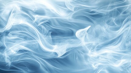 Obraz premium Abstract swirling blue smoke, design background