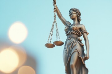 Lady Justice Statue with Scales