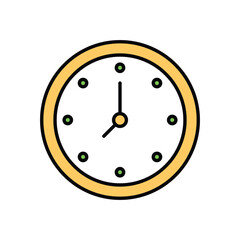 Wall Clock vector icon