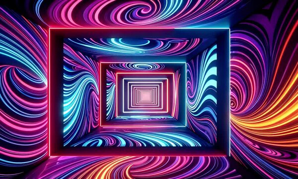 abstract colorful background with stars